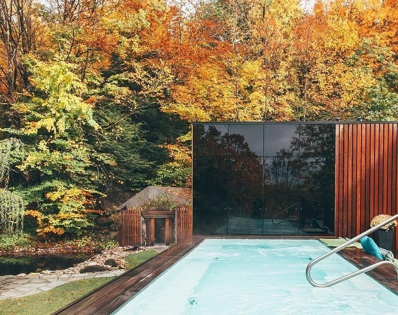 Newsroom | v2com-newswire | Newswire | Architecture | Design | Lifestyle - Press release - The Pavillon Ouest: a New Relaxation Space at BALNEA spa + réserve thermale Bromont, Canada - Bloom Architecture